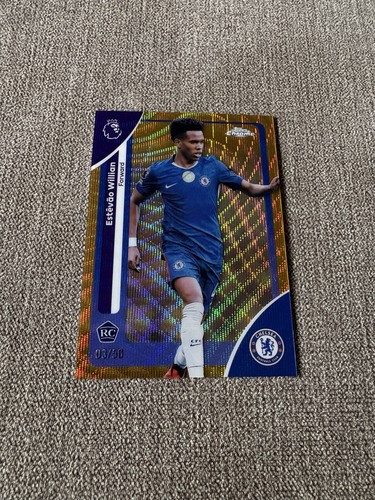 Estevao Willian 2026 Topps Premier League Chrome Gold Wave /50