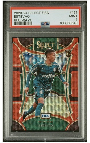 Estevao Willian 2023 Panini Select FIFA Red Wave Prizm /149