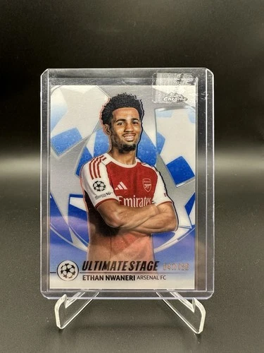 Ethan Nwaneri 2025 Topps Chrome Blue Refractor /150