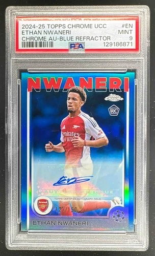 Ethan Nwaneri 2024 Topps Chrome Blue Refractor /150