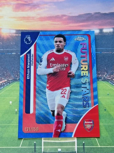 Ethan Nwaneri 2026 Topps Chrome Blue Wave /150