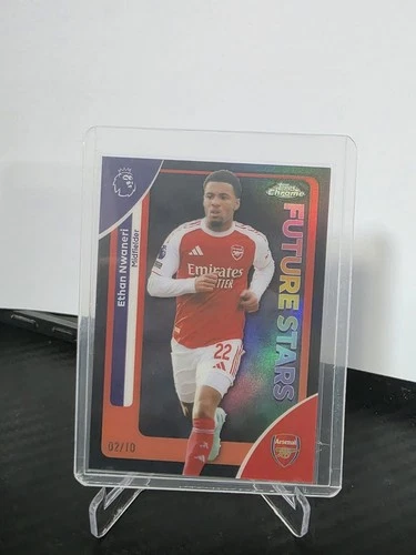 Ethan Nwaneri 2025 Topps Chrome EPL Red /10