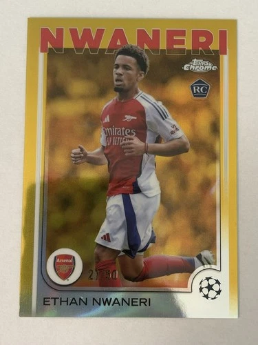 Ethan Nwaneri 2024 Topps Chrome Gold /50