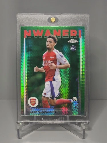 Ethan Nwaneri 2024 Topps Chrome Green Prism