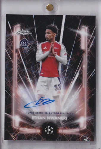Ethan Nwaneri 2024 Topps Chrome Lazer