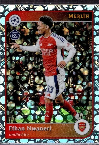 Ethan Nwaneri 2024 Topps Chrome Merlin Logofractor