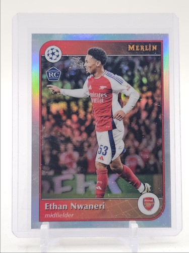 Ethan Nwaneri 2024 Topps Chrome Merlin Refractor