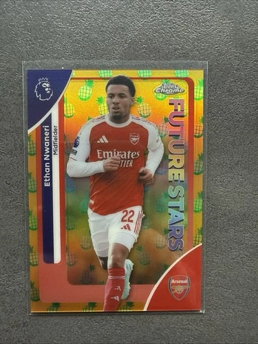 Ethan Nwaneri 2025 Topps Chrome Pineapple Refractor