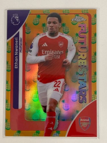 Ethan Nwaneri 2025 Topps Chrome Pineapple Refractor