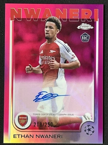 Ethan Nwaneri 2024 Topps Chrome Pink Refractor /250