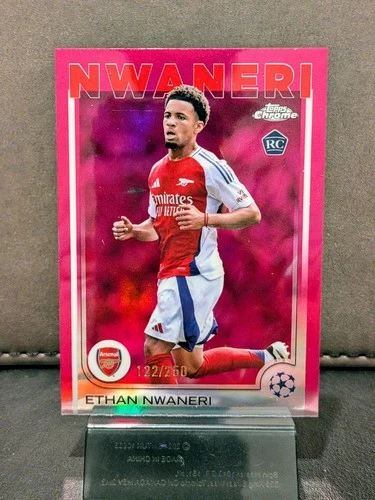 Ethan Nwaneri 2025 Topps Chrome Pink Refractor /250