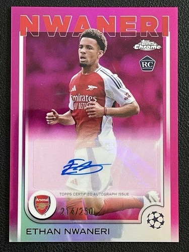Ethan Nwaneri 2024 Topps Chrome Pink Refractor /250