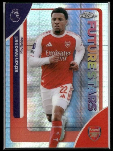 Ethan Nwaneri 2025 Topps Chrome Premier Geometric Refractor