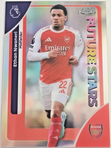 Ethan Nwaneri 2025 Topps Chrome Premier League