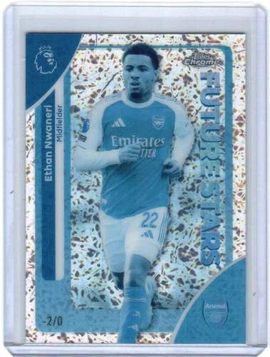 Ethan Nwaneri 2026 Topps Chrome Premier League Frozenfractor /5