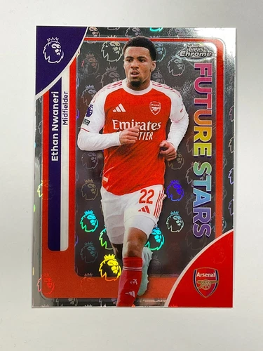 Ethan Nwaneri 2026 Topps Chrome Premier League Logofractor