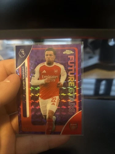 Ethan Nwaneri 2024 Topps Chrome Purple /75
