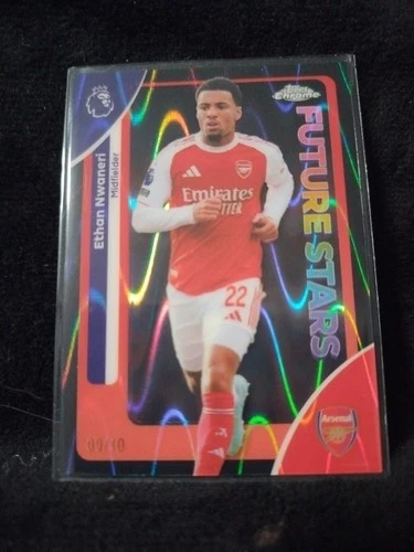 Ethan Nwaneri 2026 Topps Chrome Ray Wave Refractor /10