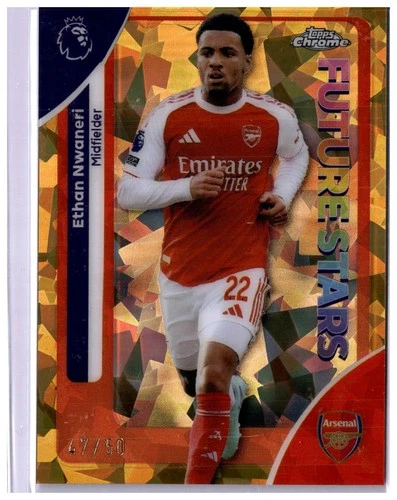 Ethan Nwaneri 2025 Topps Chrome Sapphire /50