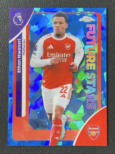 Ethan Nwaneri 2025 Topps Chrome Sapphire