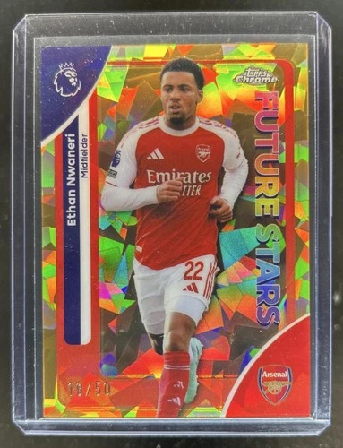 Ethan Nwaneri 2026 Topps Chrome Sapphire Gold Refractor /50