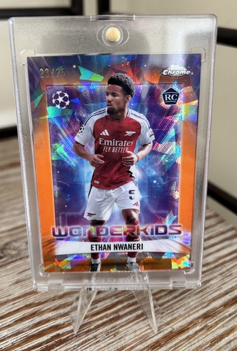 Ethan Nwaneri 2024 Topps Chrome Sapphire Orange /23