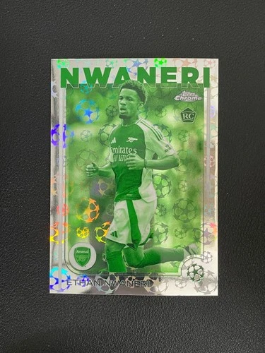 Ethan Nwaneri 2024 Topps Chrome Starball Logofractor