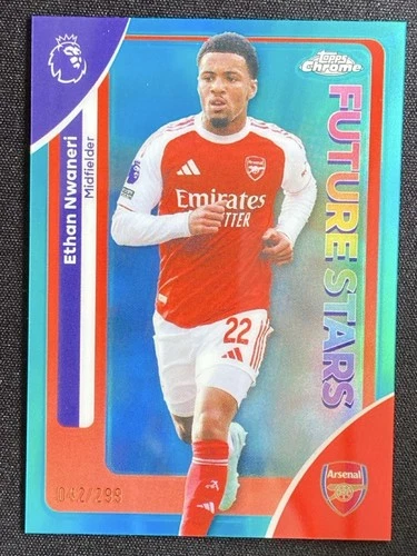 Ethan Nwaneri 2025 Topps Chrome Teal /299