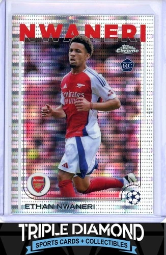 Ethan Nwaneri 2024 Topps Chrome UCC Pulsar Refractor