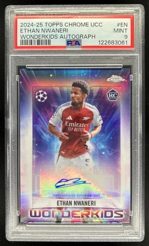 Ethan Nwaneri 2024 Topps Chrome UEFA