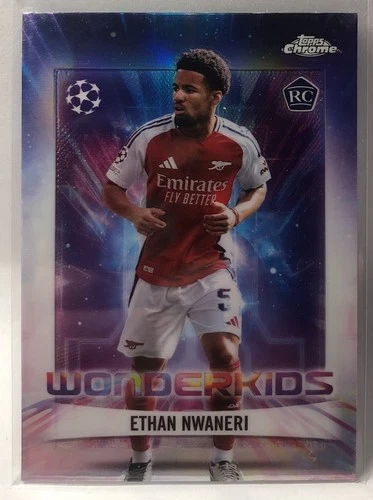 Ethan Nwaneri 2024 Topps Chrome UEFA Club Competitions