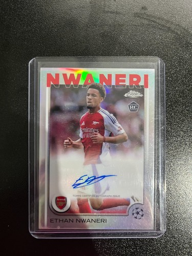 Ethan Nwaneri 2024 Topps Chrome UEFA Club Competitions