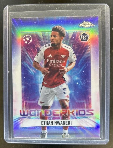 Ethan Nwaneri 2024 Topps Chrome UEFA #WK-8