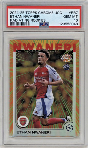 Ethan Nwaneri 2024 Topps Cromo UEFA Club RR-7