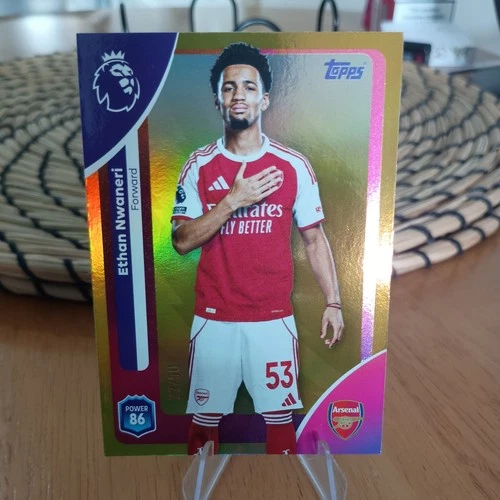 Ethan Nwaneri 2026 Topps EPL Gold /50