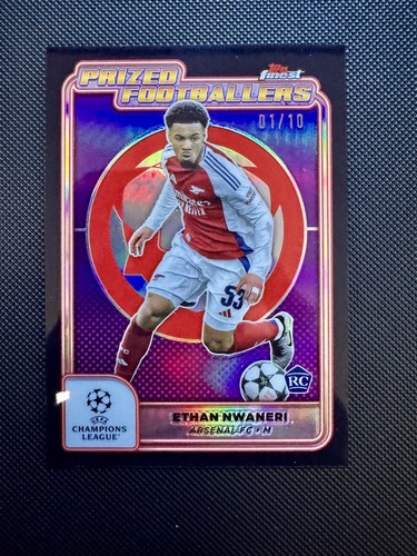 Ethan Nwaneri 2024 Topps Finest Black /10