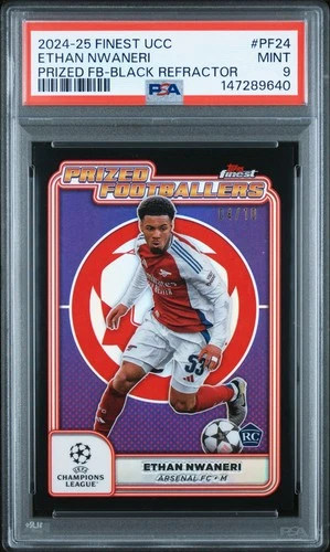 Ethan Nwaneri 2024 Topps Finest Black Refractor /10