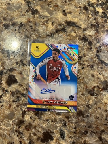 Ethan Nwaneri 2024 Topps Finest Blue /150