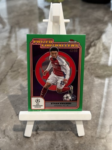 Ethan Nwaneri 2024 Topps Finest Green /99