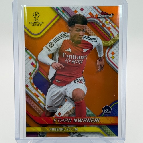 Ethan Nwaneri 2025 Topps Finest Orange /25