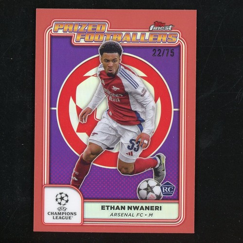 Ethan Nwaneri 2025 Topps Finest Oro Rosa /75