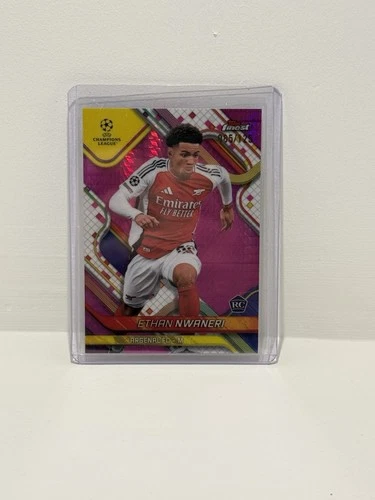 Ethan Nwaneri 2024 Topps Finest Pink Prism /125