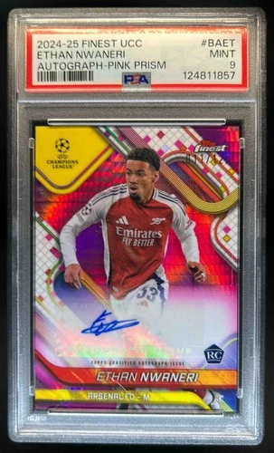Ethan Nwaneri 2024 Topps Finest Pink Prism Refractor /125