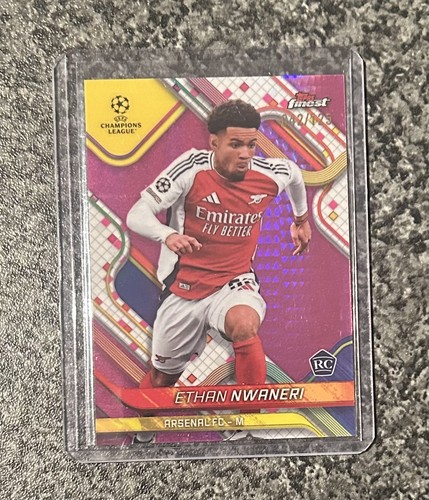 Ethan Nwaneri 2024 Topps Finest Pink Refractor /125