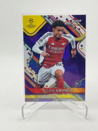 Ethan Nwaneri 2024 Topps Finest Purple Lava Refractor /199