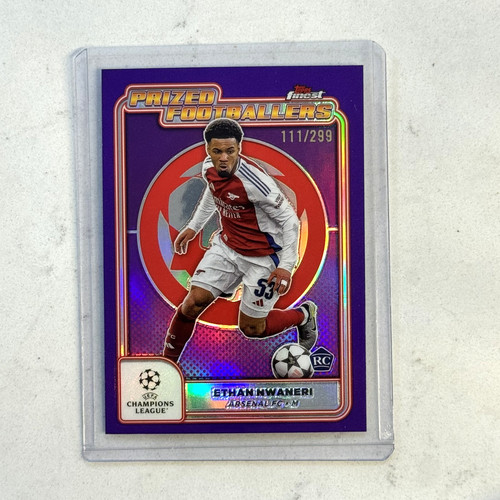 Ethan Nwaneri 2024 Topps Finest Purple Refractor /299