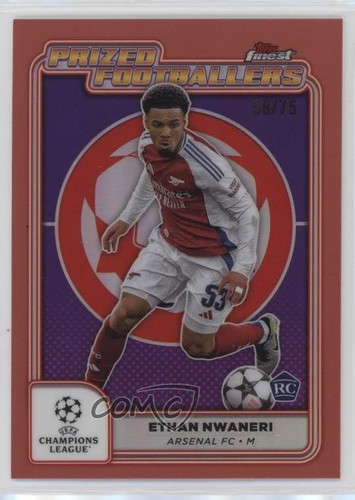 Ethan Nwaneri 2024 Topps Finest Rose Gold Refractor /75