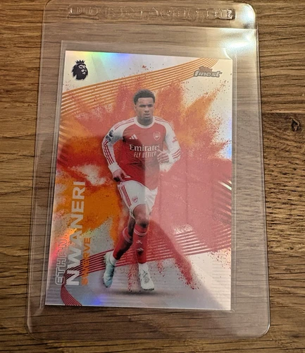 Ethan Nwaneri 2026 Topps Finest Swerve Red/Orange