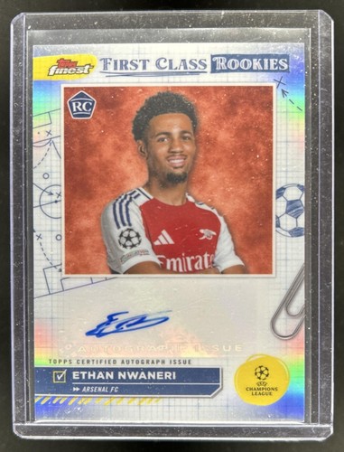 Ethan Nwaneri 2024 Topps Finest UEFA