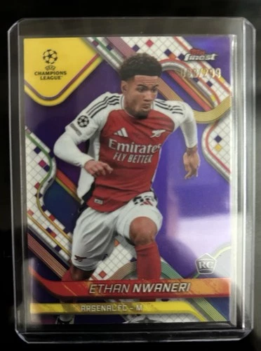 Ethan Nwaneri 2024 Topps Finest Violet Refractor /299